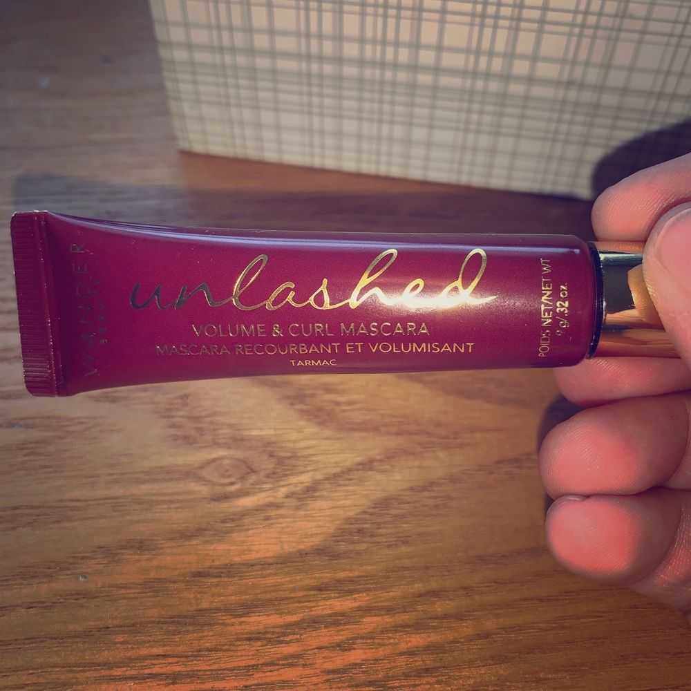 Mascara and eyebrow cream.